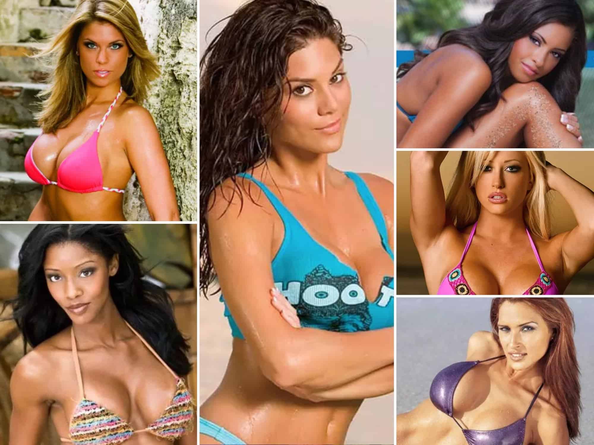 Hottest Hooters Girls collage